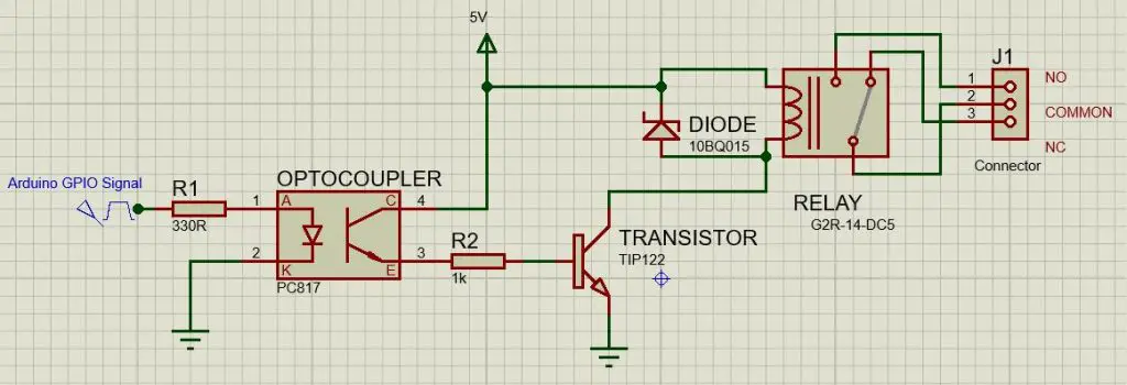 Arduino relay circuit