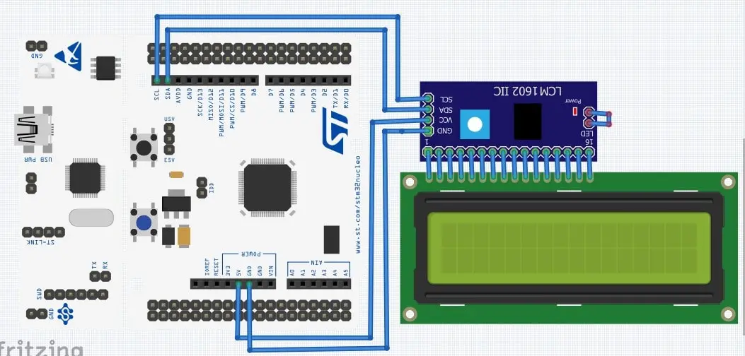 Interfacing Stm32 With I2C Lcd : Hal Example Code Included