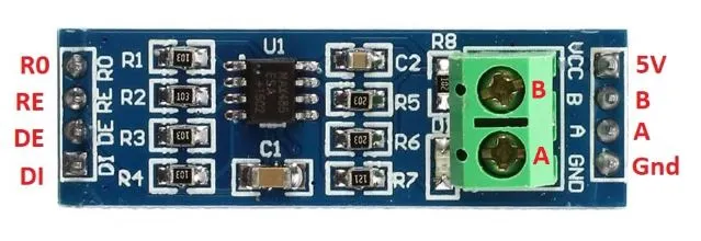 MAX485 - RS485 to TTL Converter