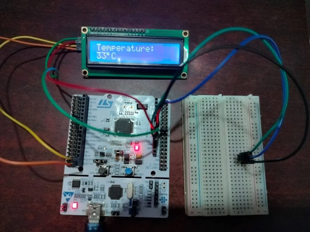 Interfacing STM32 with LM35 temperature sensor by using ADC peripheral