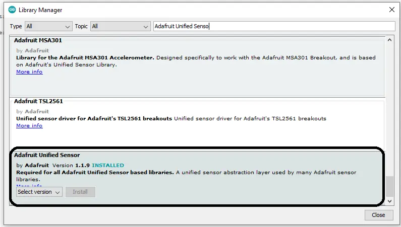 adafriut unified sensor min