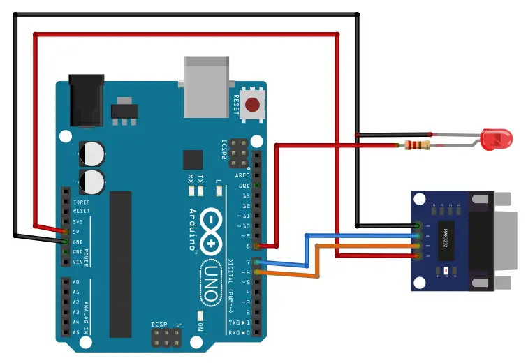 How to interface Arduino with RS232 communication protocol: Example ...