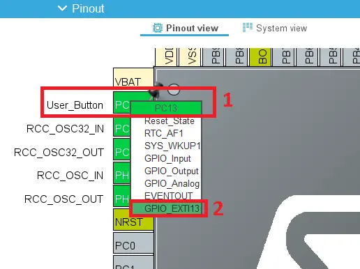 gpioa13 intterrupt