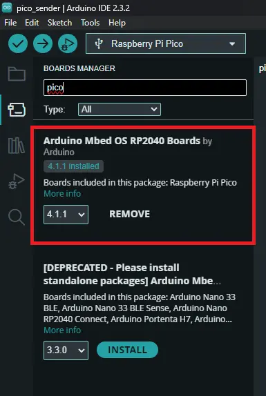 Installing Raspberry Pi Pico Board Manager in Arduino IDE