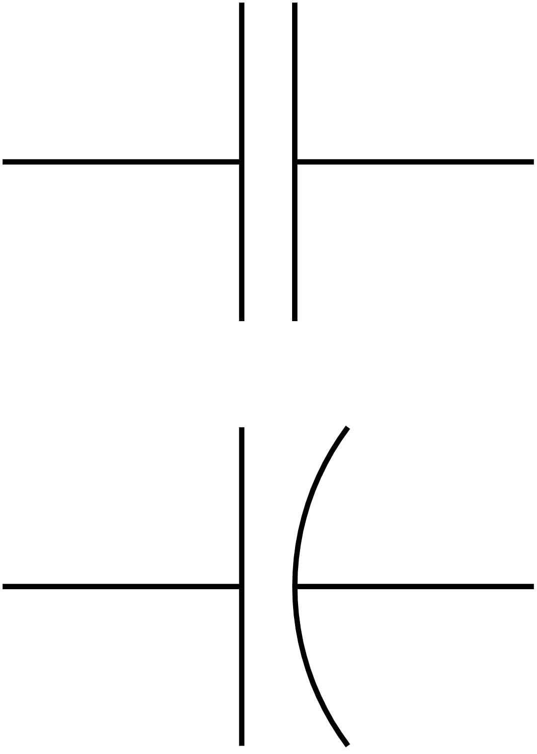 capacitor symbol